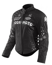Icon Bombshell GoGo Black Leather Jacket